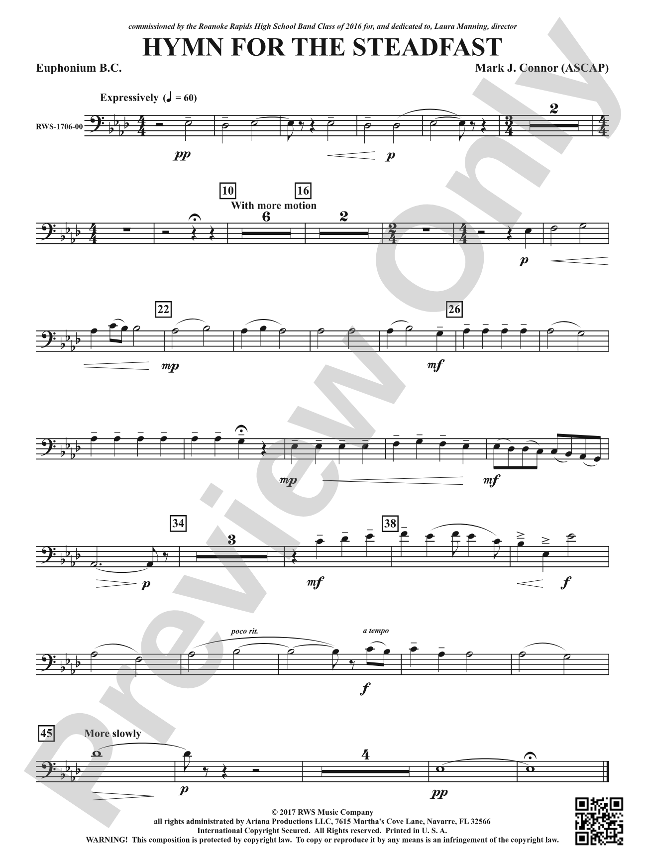 Hymn for the Steadfast: Baritone B.C.