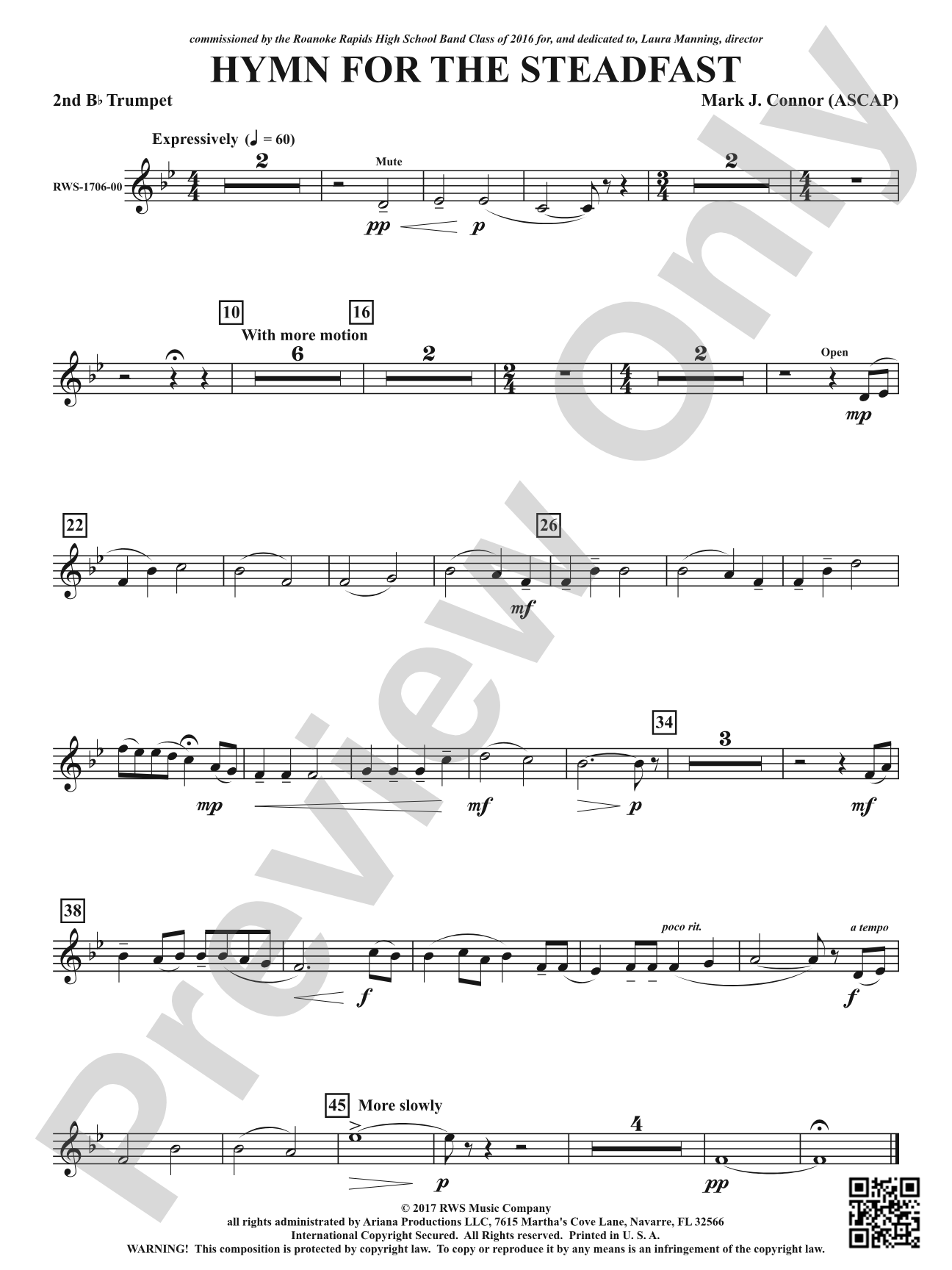 Hymn for the Steadfast: 2nd B-flat Trumpet