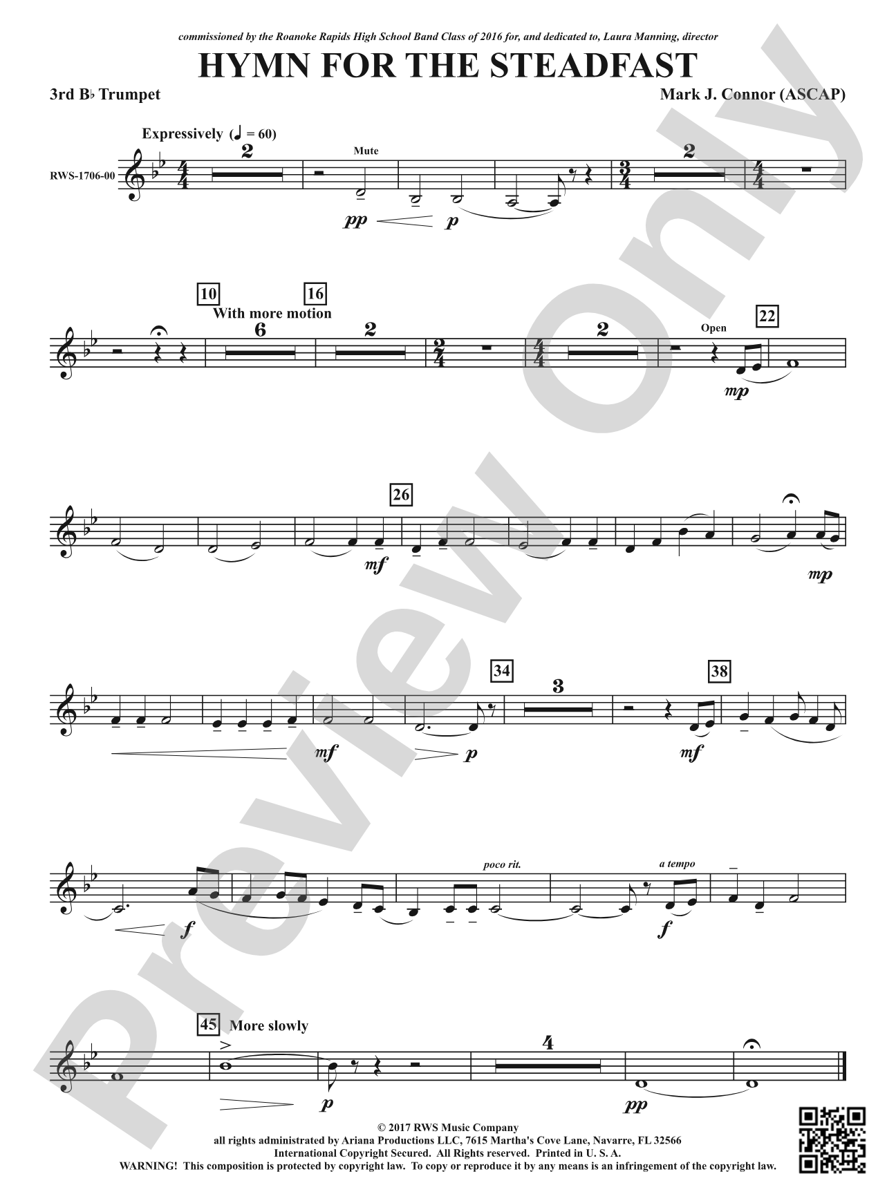 Hymn for the Steadfast: 3rd B-flat Trumpet