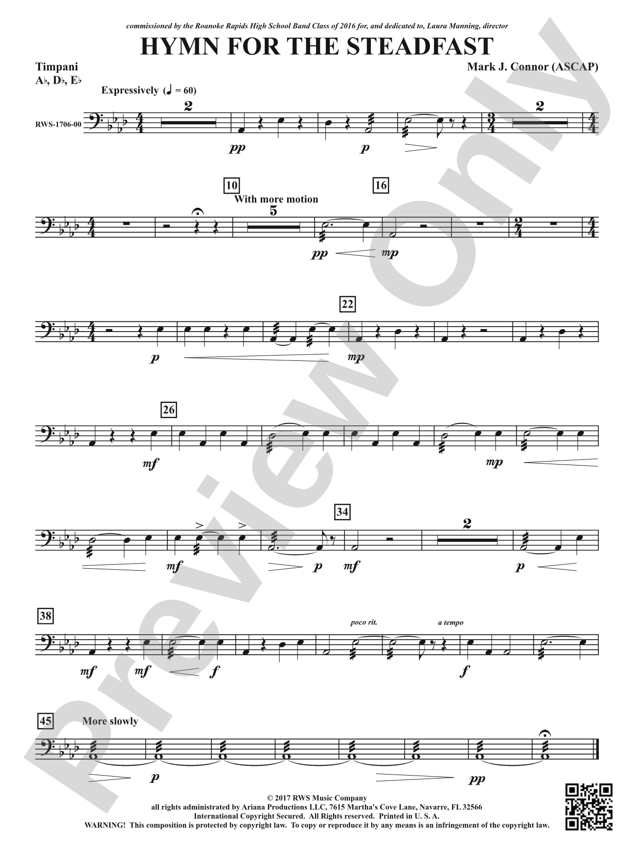 Hymn for the Steadfast: Timpani