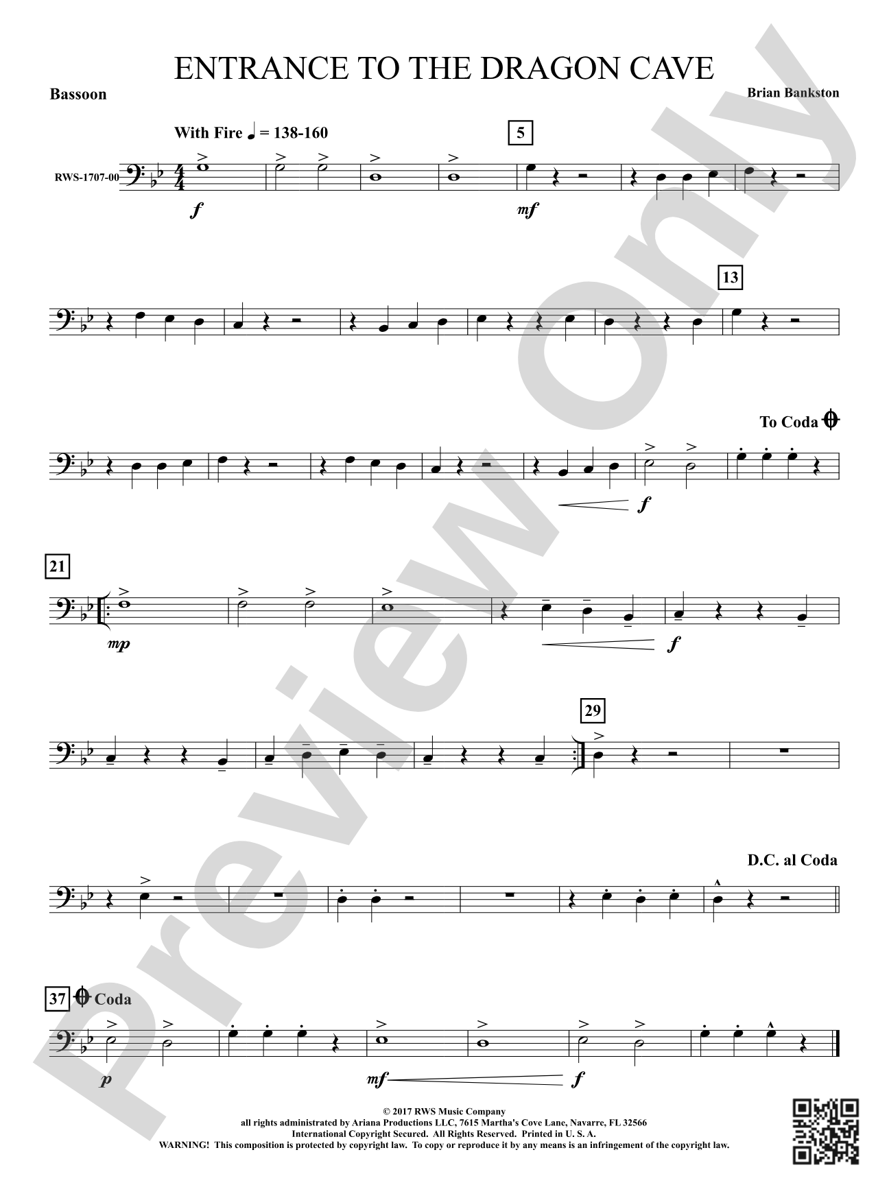 Entrance to the Dragon Cave: Bassoon