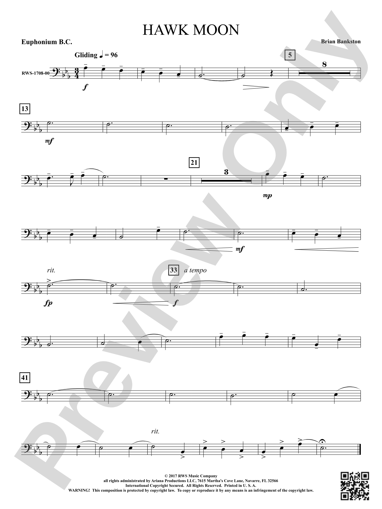 Hawk Moon: Baritone B.C.