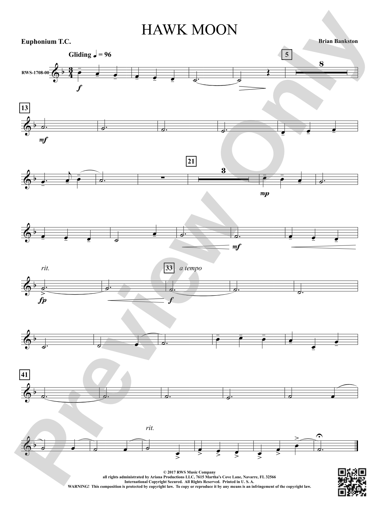 Hawk Moon: Baritone T.C.