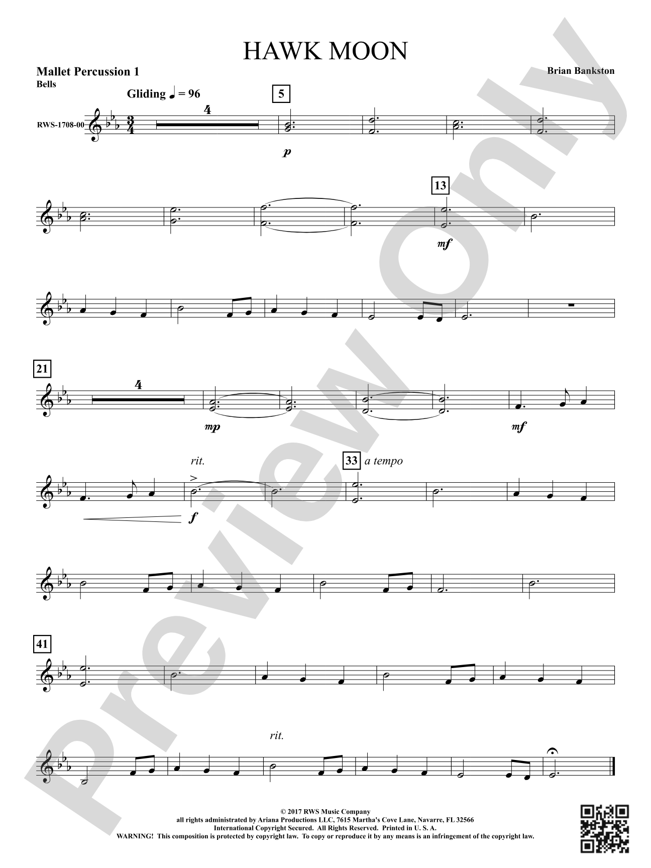 Hawk Moon: 1st Mallet Percussion