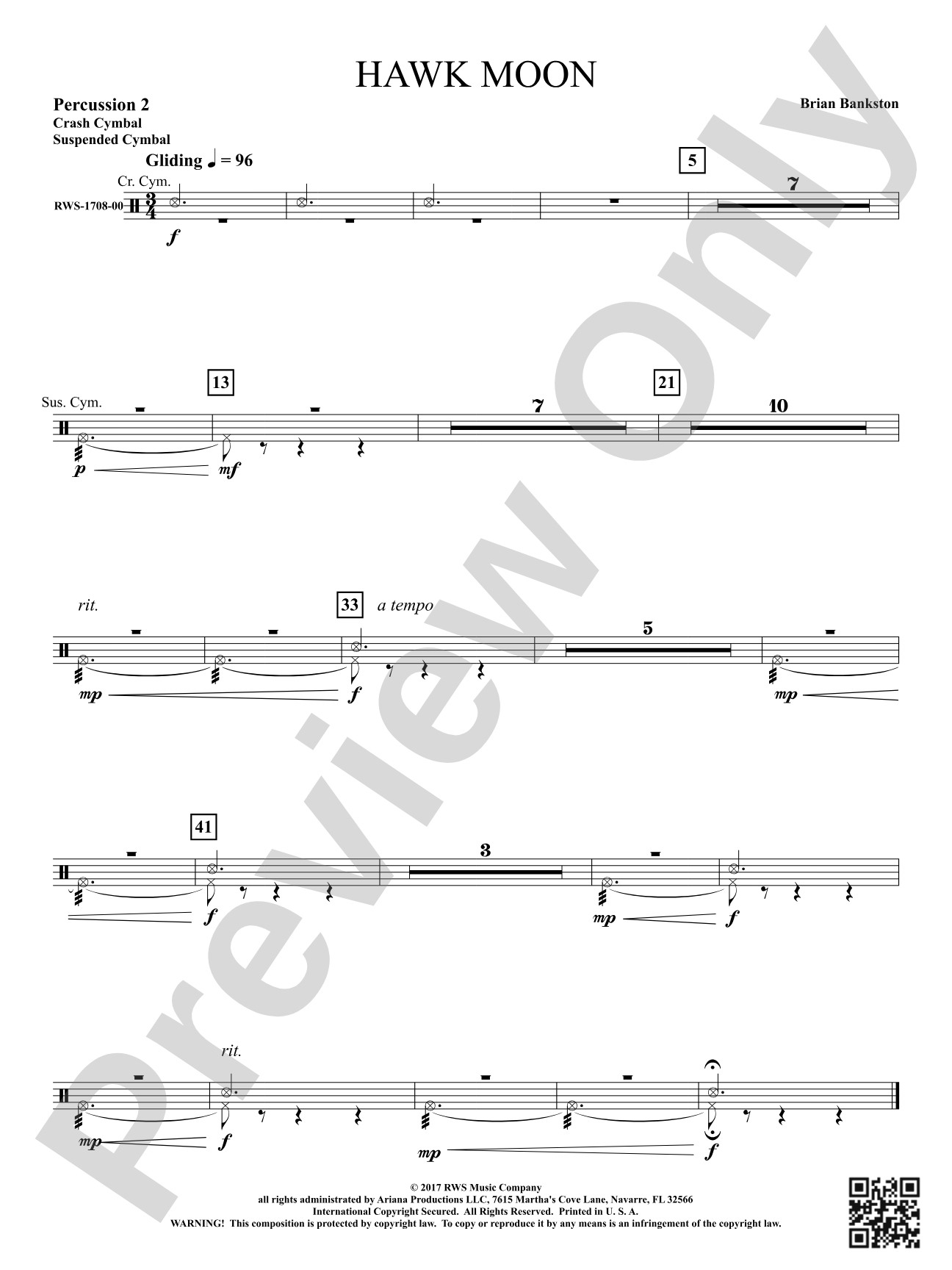 Hawk Moon: 2nd Percussion
