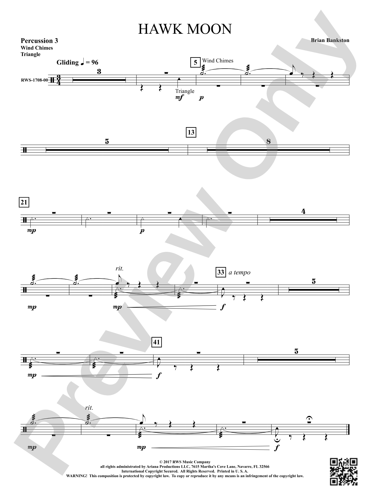 Hawk Moon: 3rd Percussion