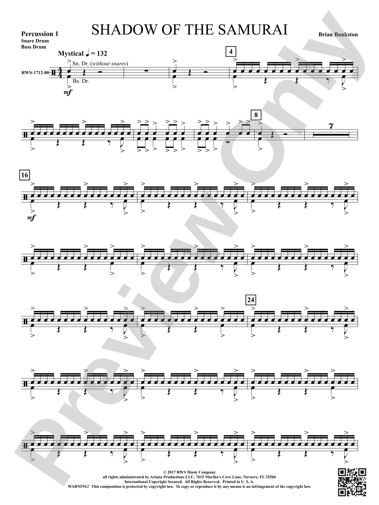 Shadow of the Samurai: 1st Percussion