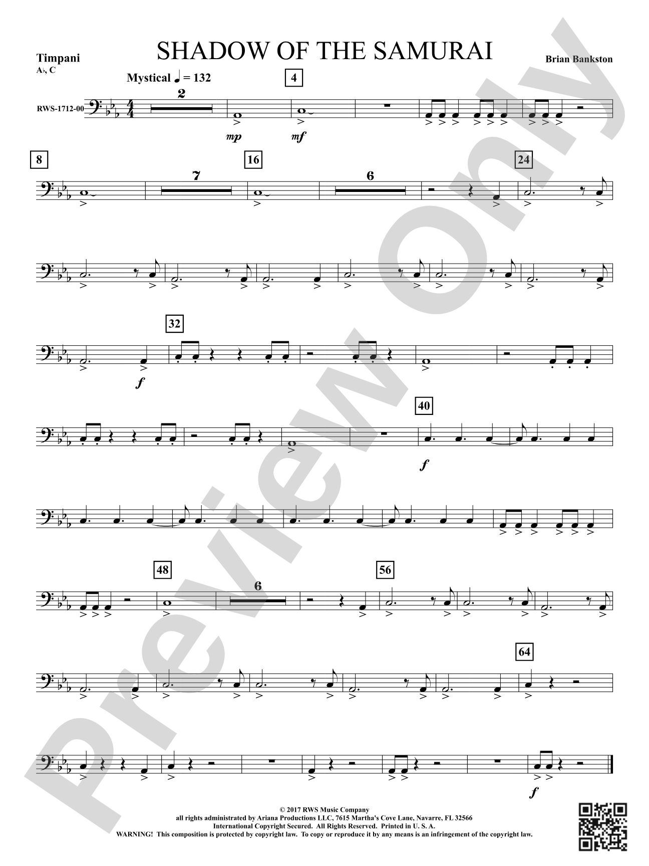 Shadow of the Samurai: Timpani