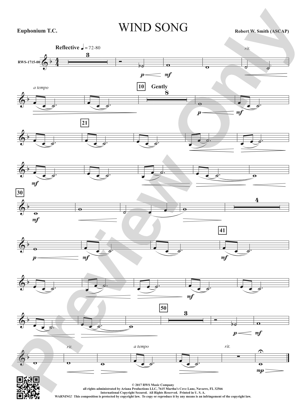 Wind Song: Baritone T.C.