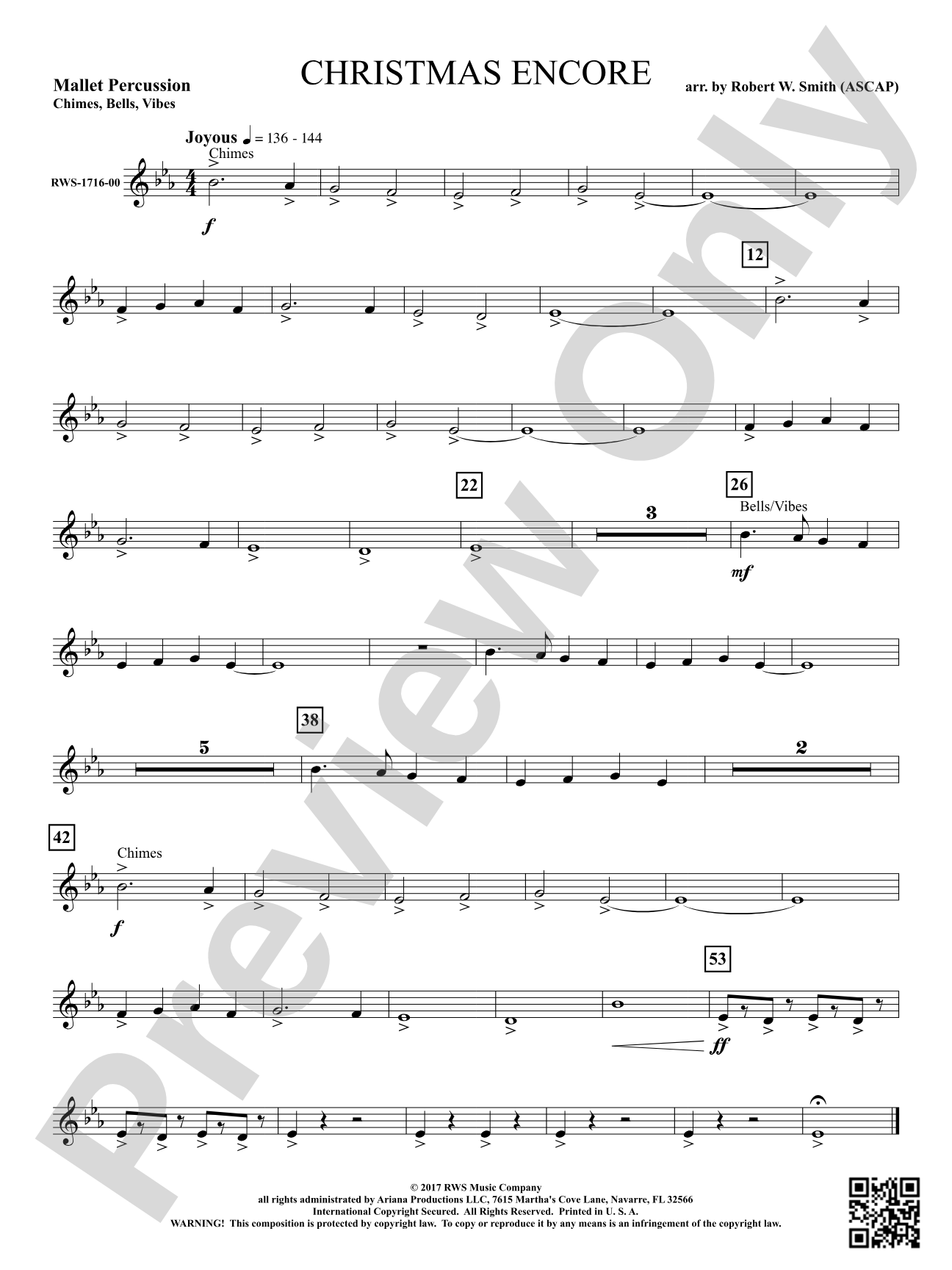 Christmas Encore: 1st Mallet Percussion