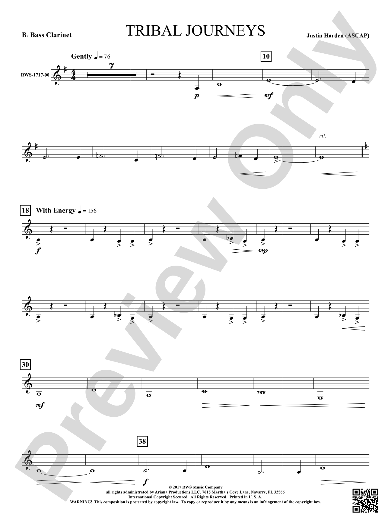 Tribal Journeys: B-flat Bass Clarinet
