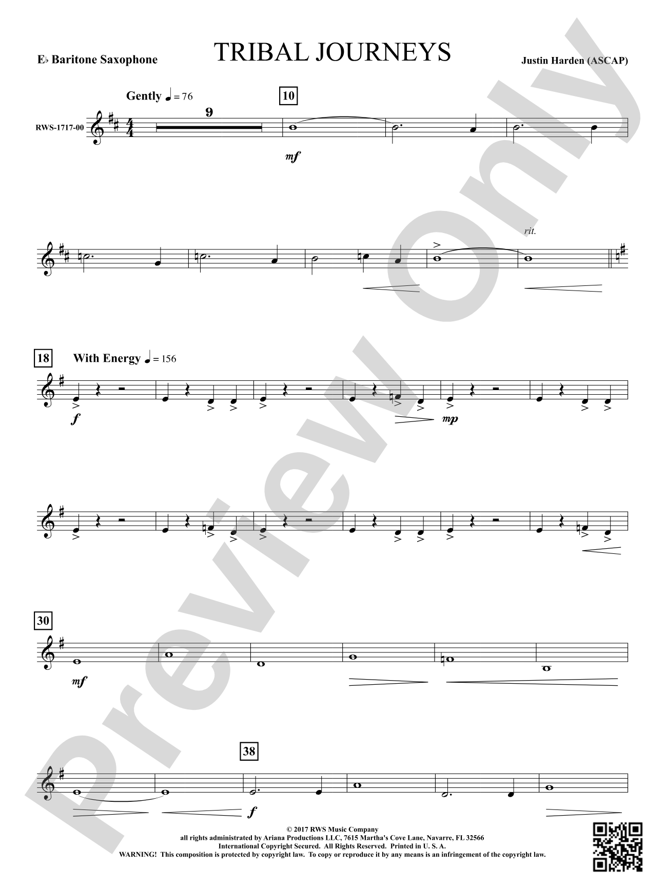 Tribal Journeys: E-flat Baritone Saxophone