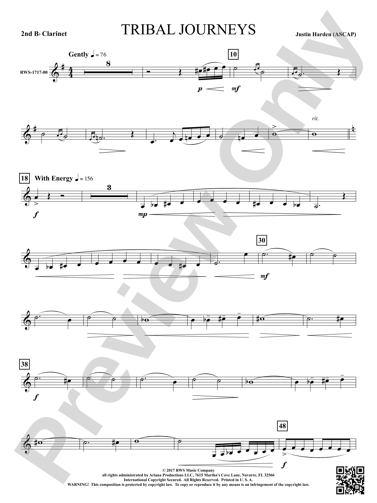 Tribal Journeys: 2nd B-flat Clarinet