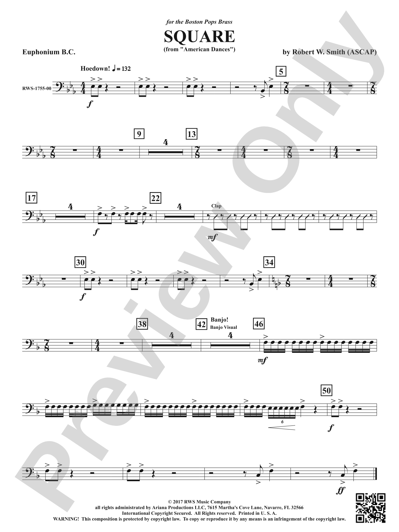 Square - From <i>American Dances</i>: Baritone B.C.