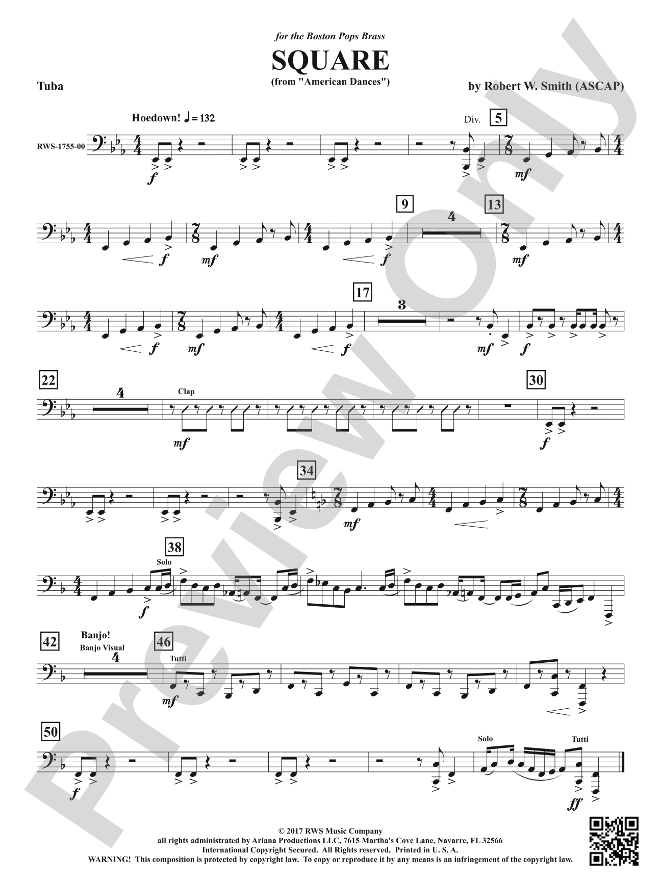 Square - From <i>American Dances</i>: Tuba