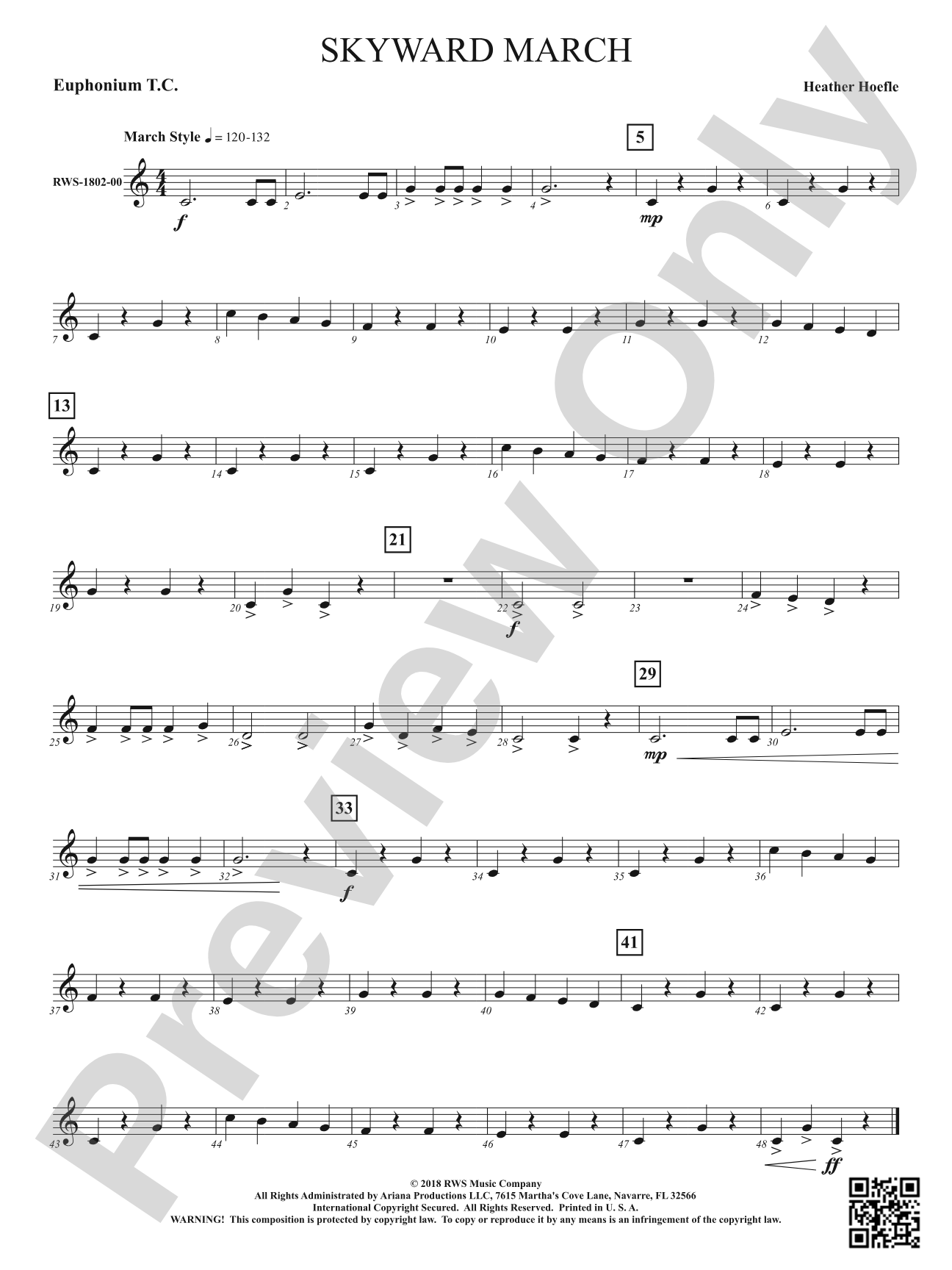 Skyward March: Baritone T.C.