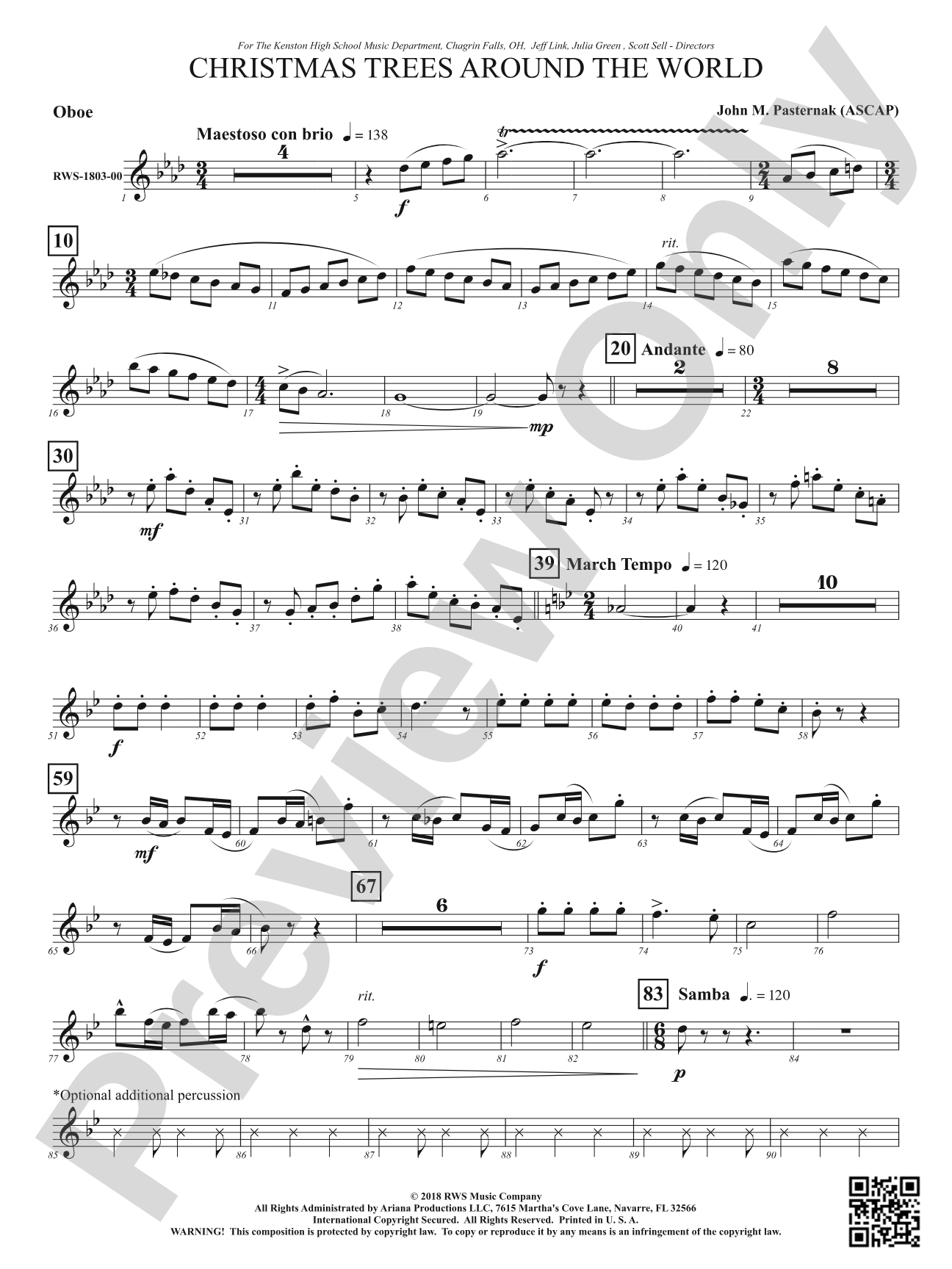 Christmas Trees Around the World: Oboe