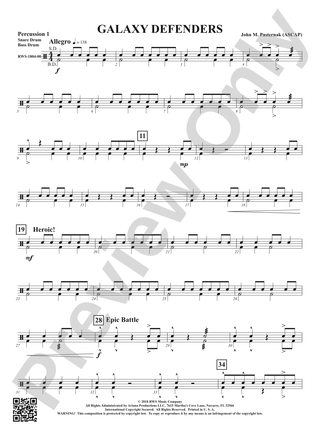 Galaxy Defenders: 1st Percussion