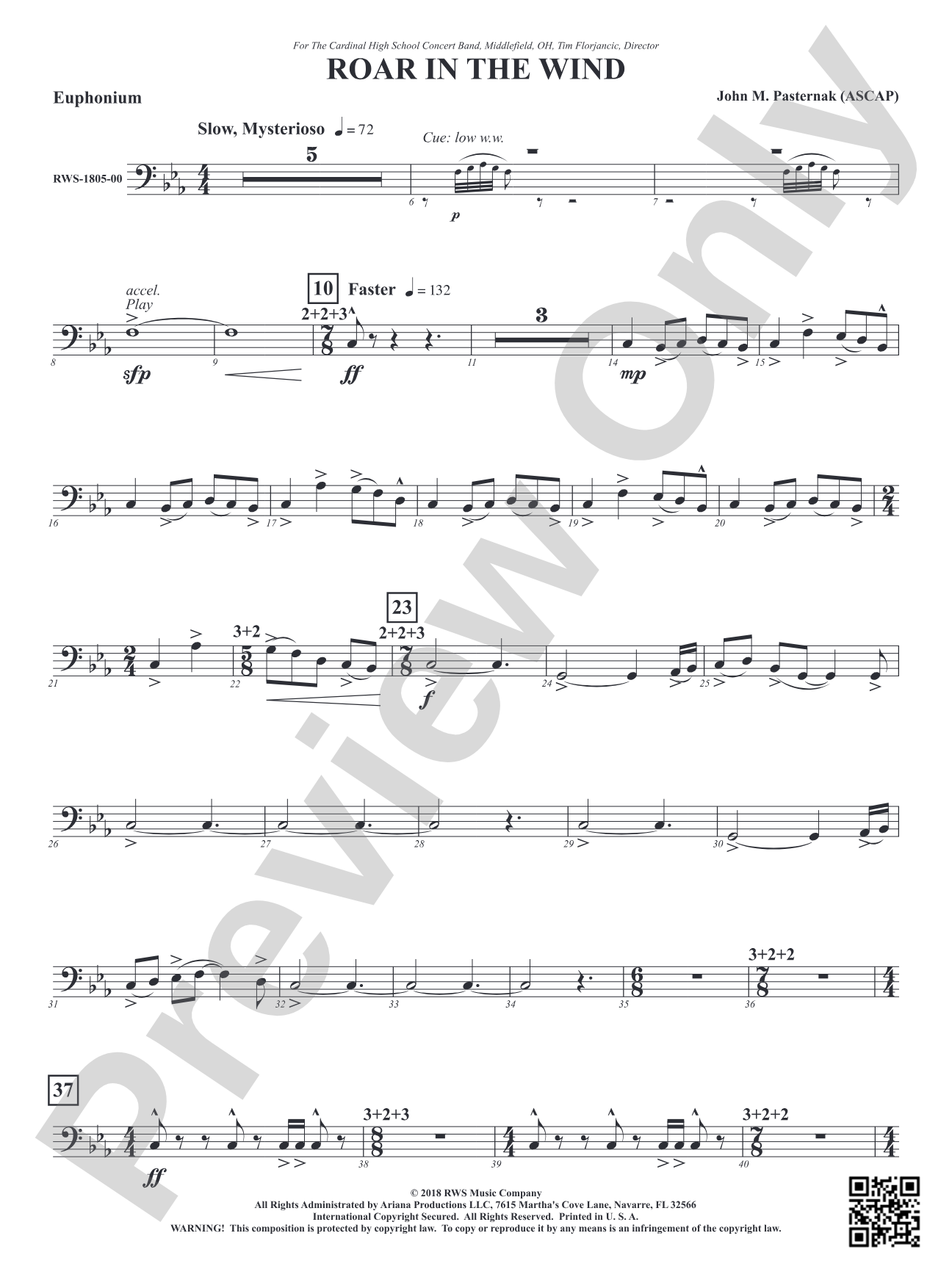 Roar in the Wind: Baritone B.C.