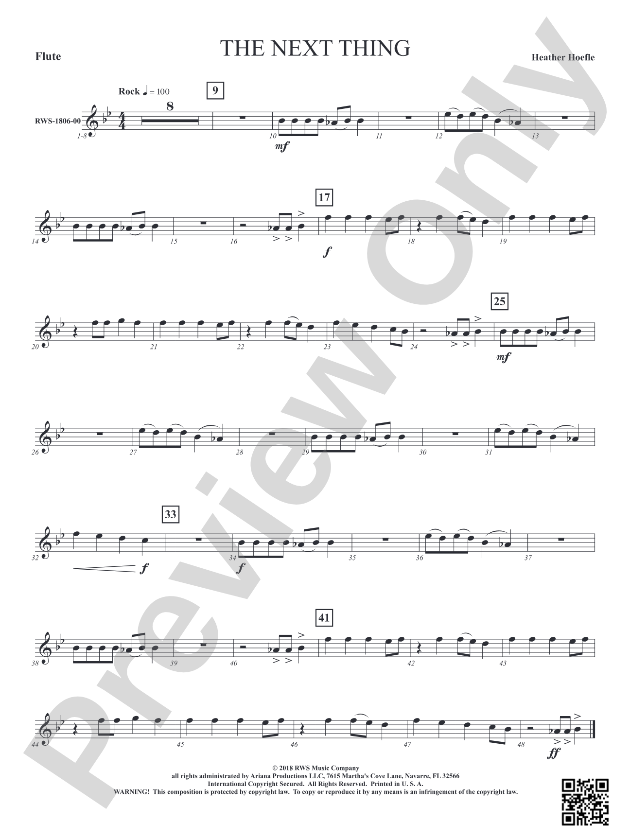The Next Thing: 1st Flute