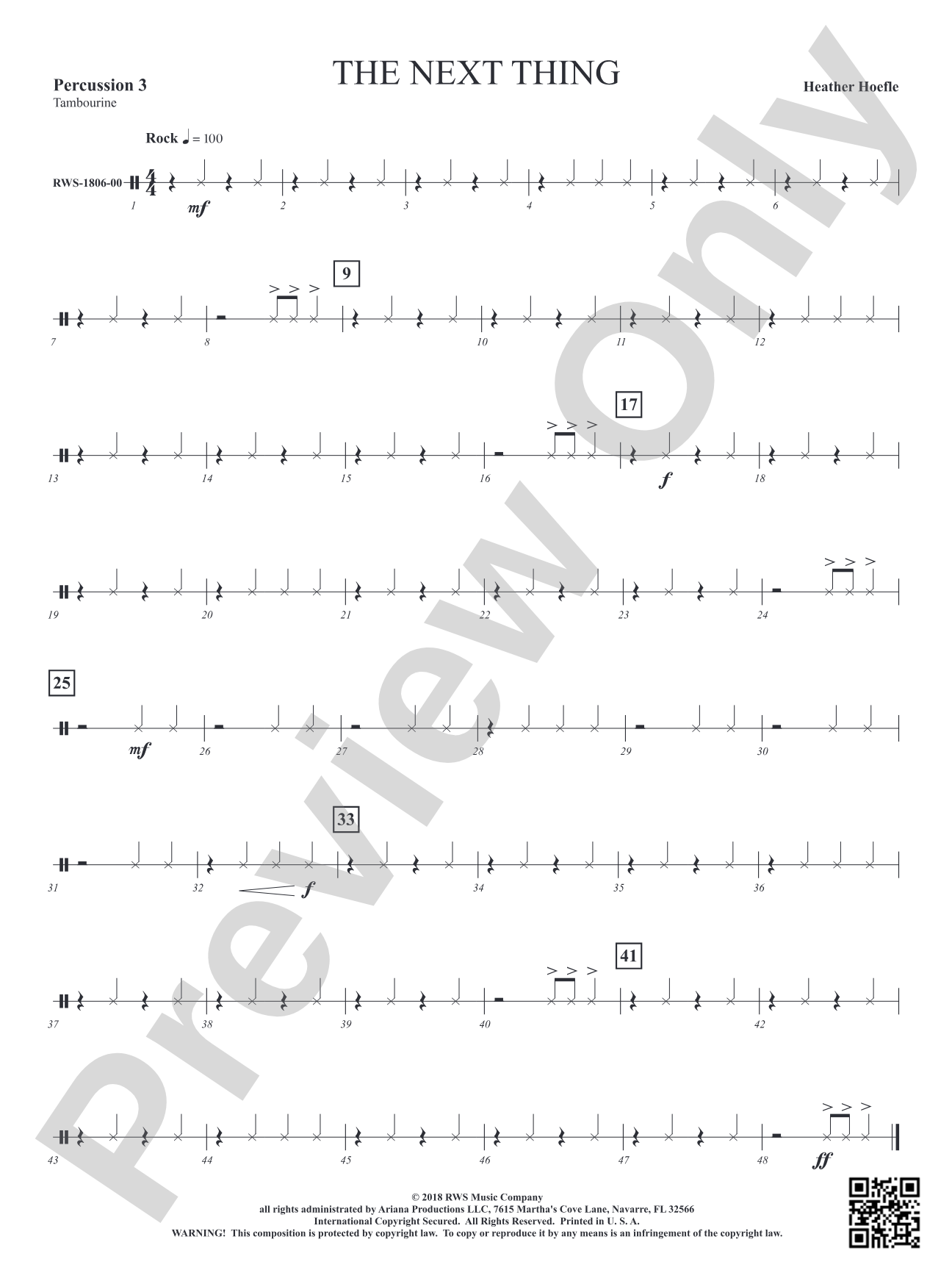 The Next Thing: 3rd Percussion