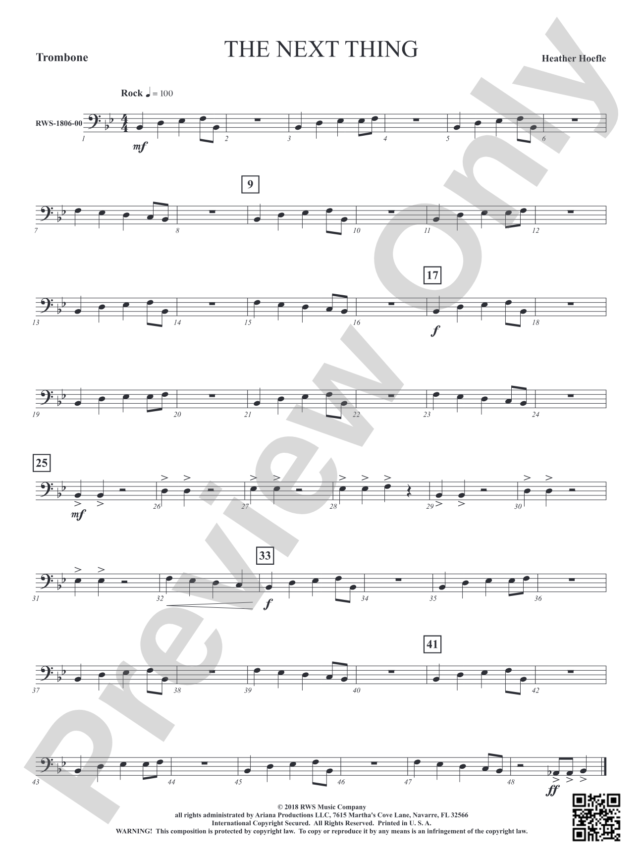 The Next Thing: 1st Trombone