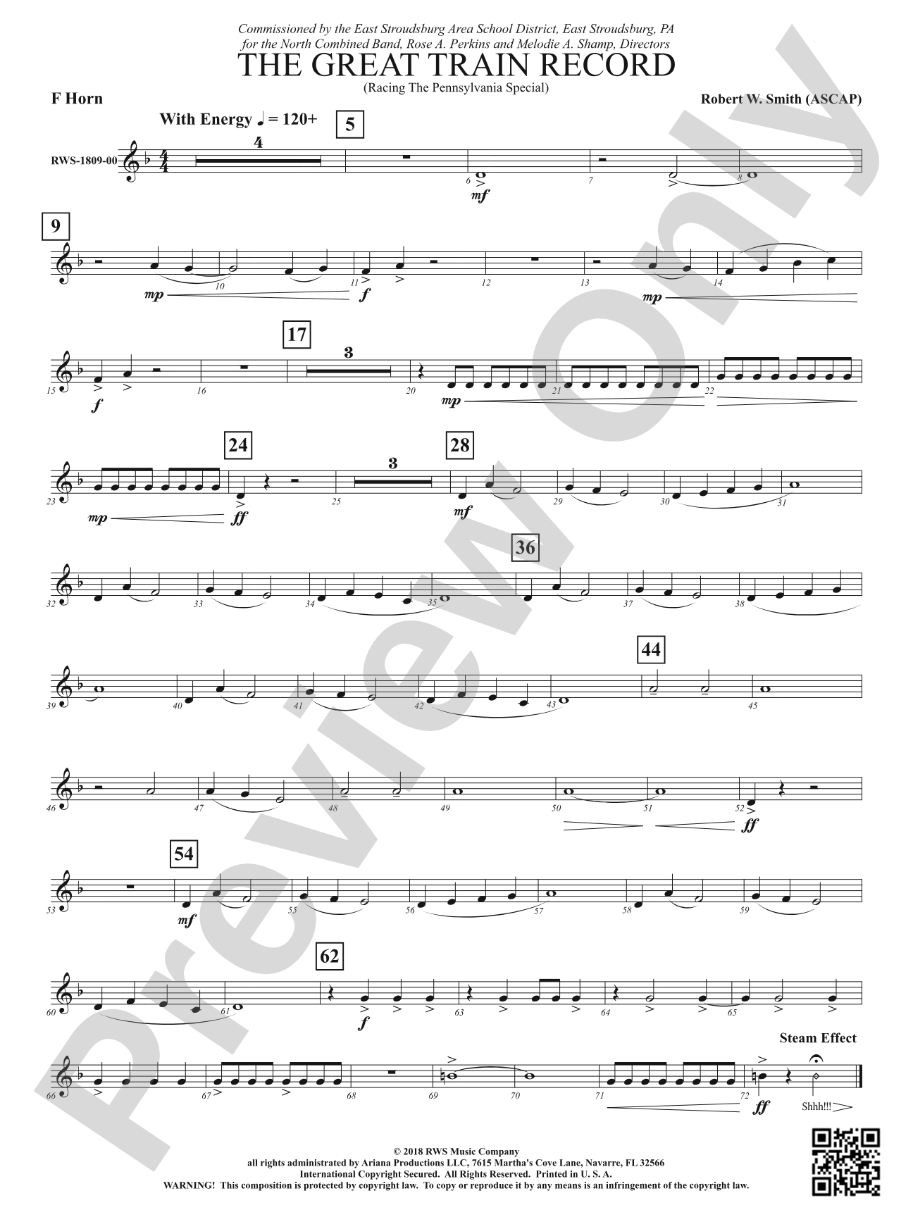 The Great Train Record - Racing the Pennsylvania Special: 1st F Horn