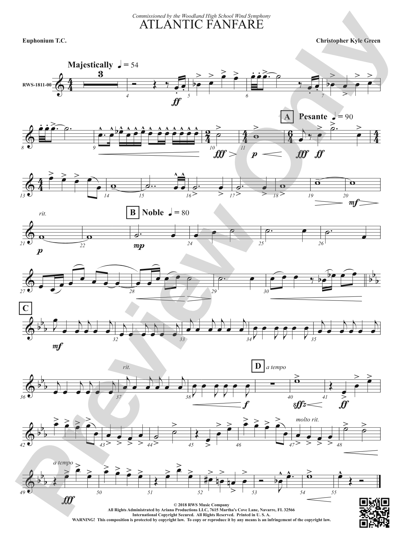 Atlantic Fanfare: Baritone T.C.