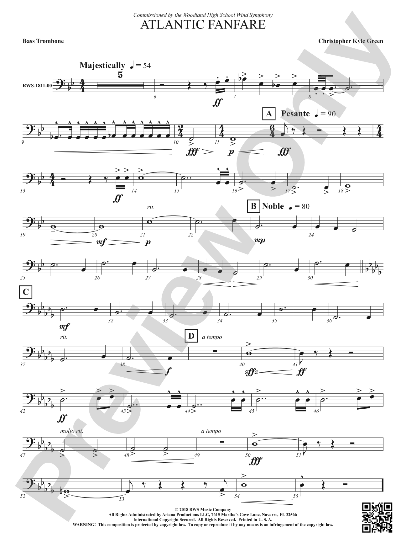 Atlantic Fanfare: Bass Trombone