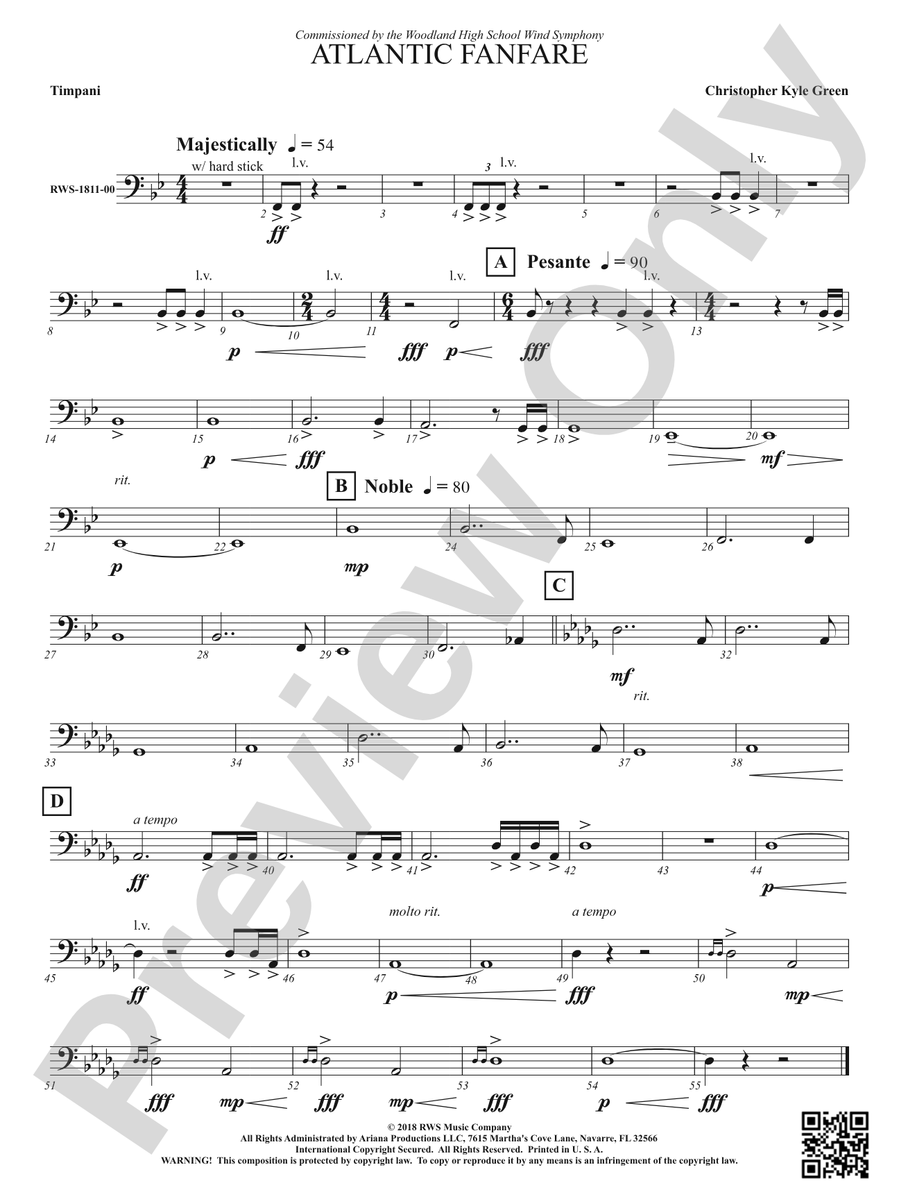 Atlantic Fanfare: Timpani