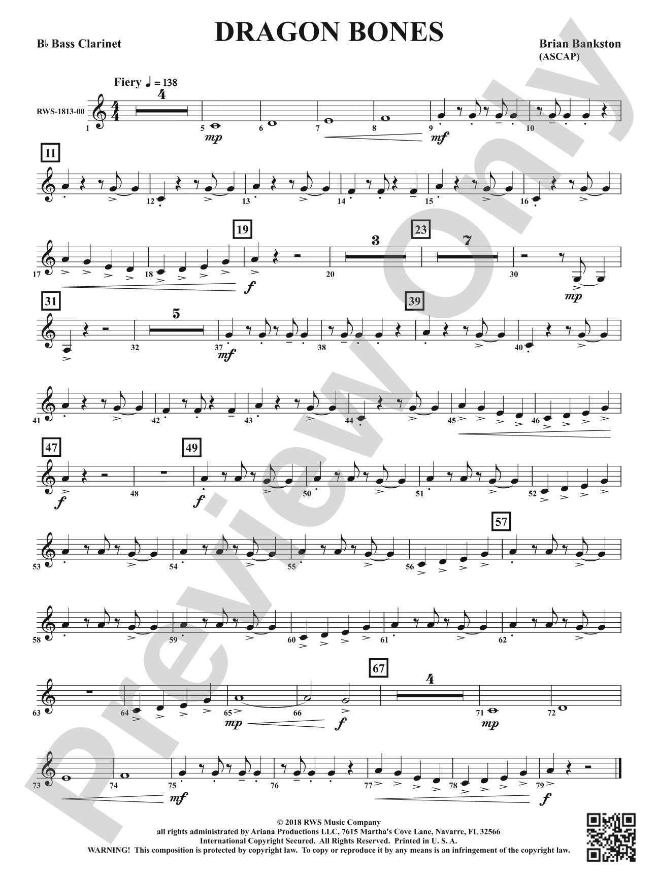 Dragon Bones: B-flat Bass Clarinet