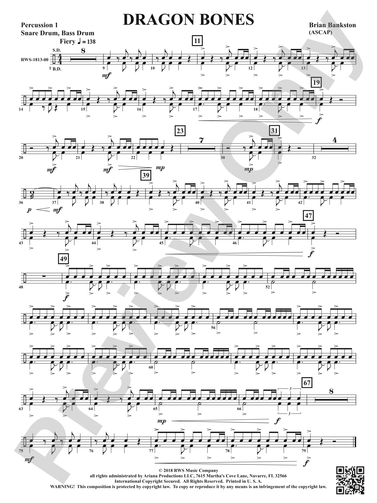 Dragon Bones: 1st Percussion