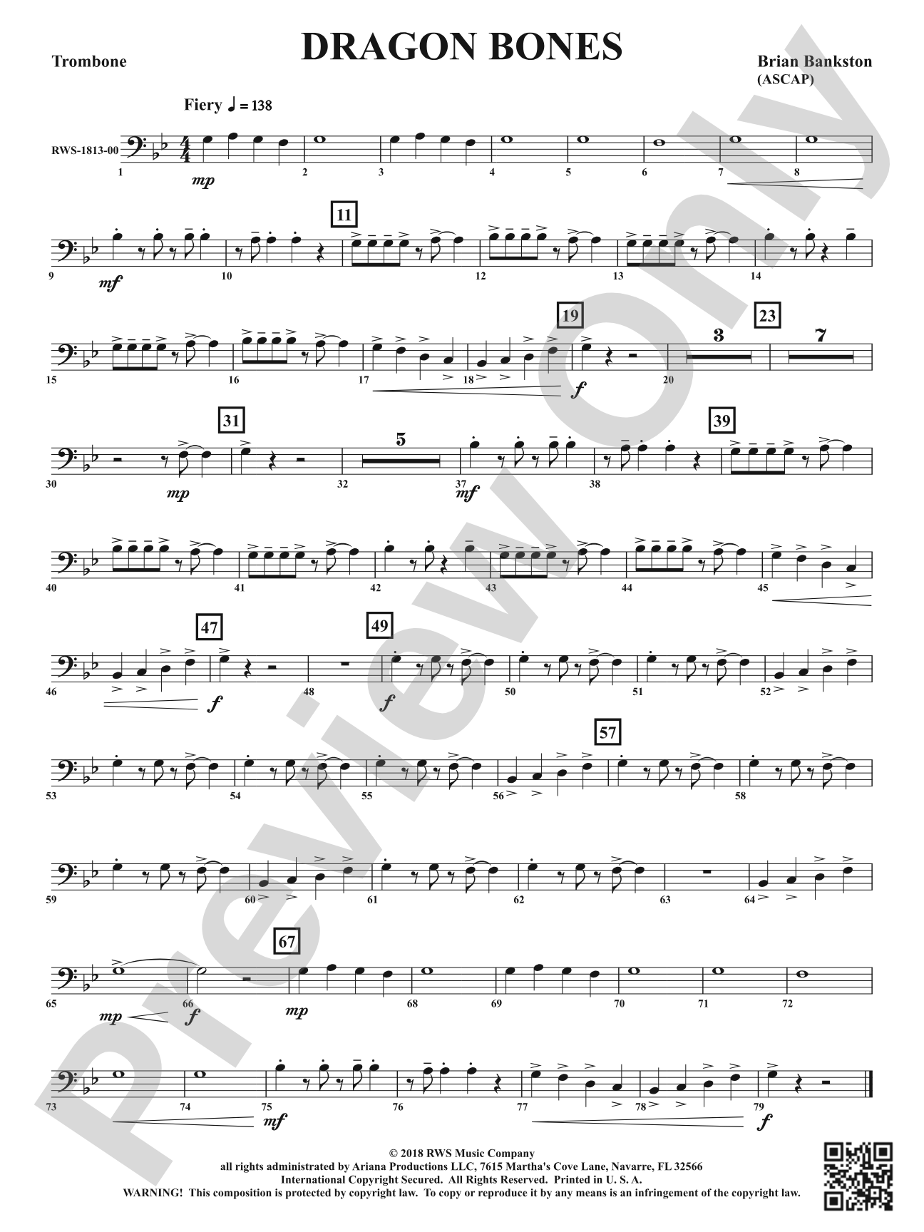 Dragon Bones: 1st Trombone