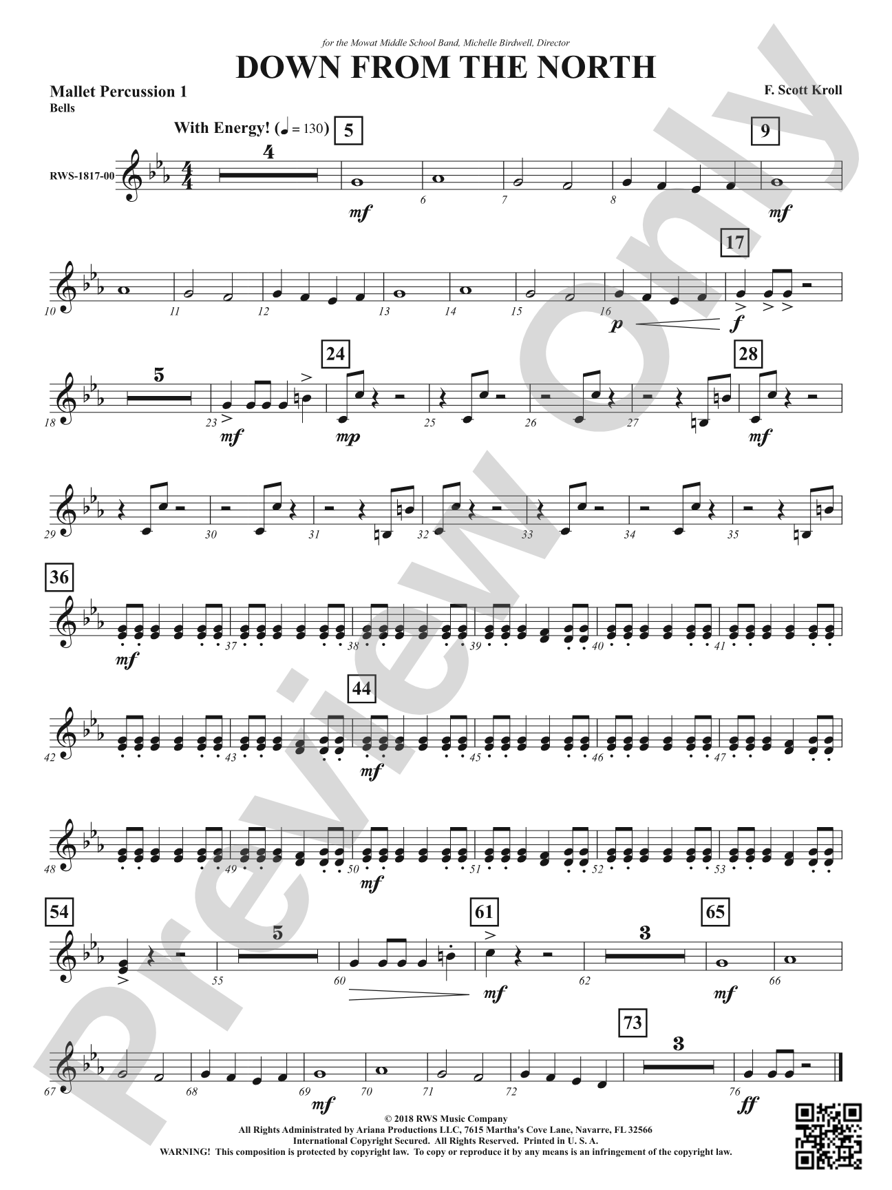 Down from the North: 1st Mallet Percussion