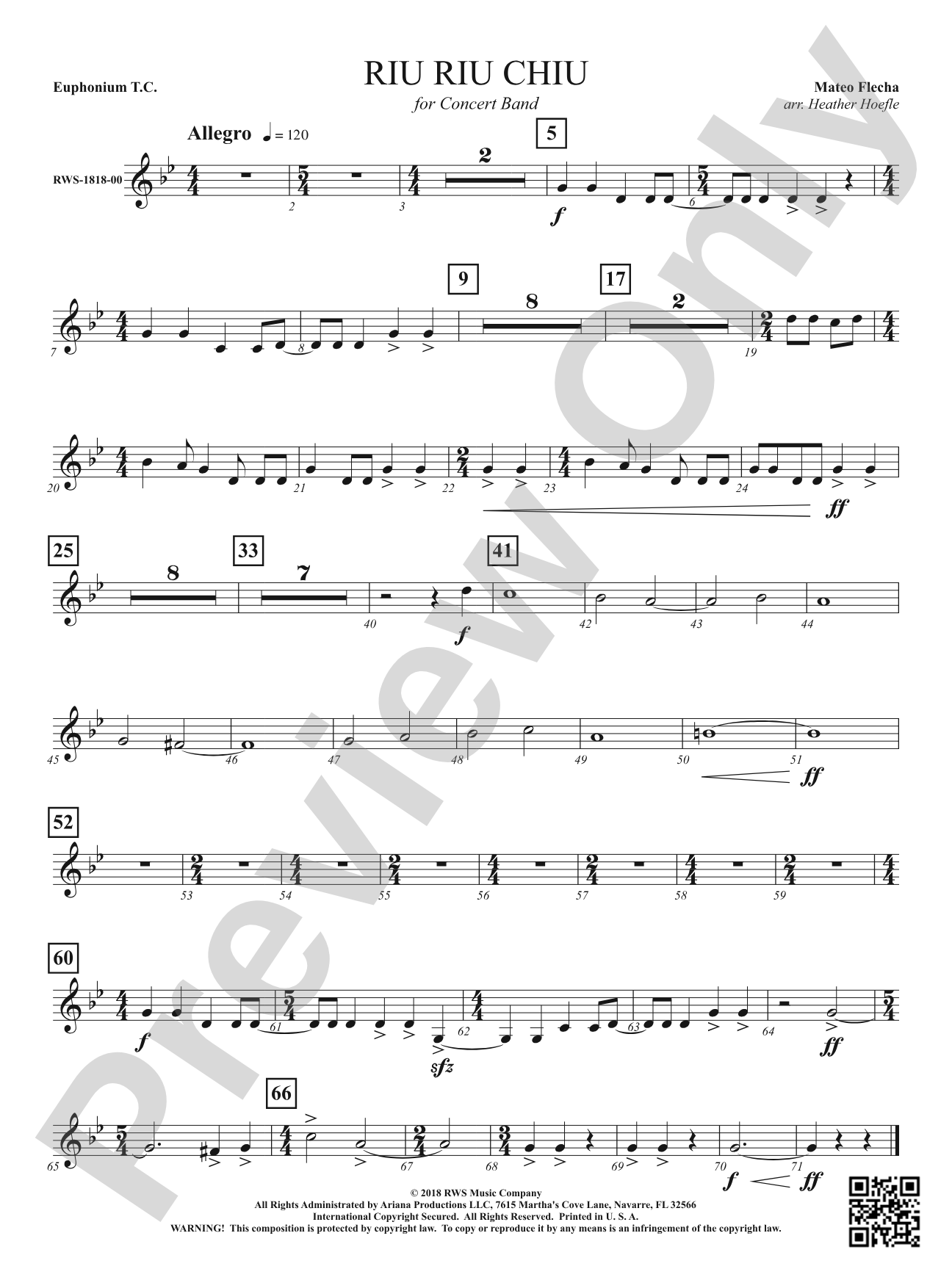 Riu Riu Chiu: Baritone T.C.