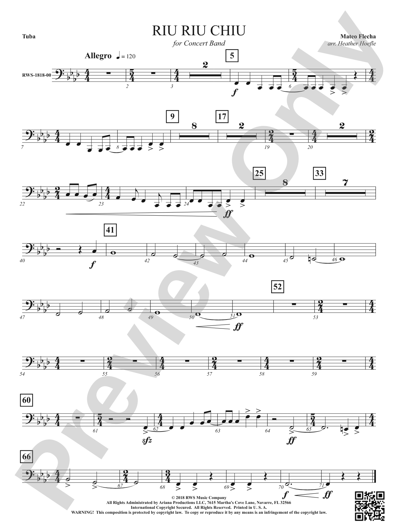 Riu Riu Chiu: Tuba