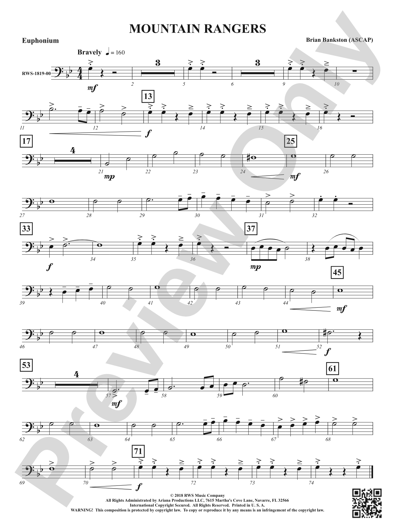 Mountain Rangers: Baritone B.C.
