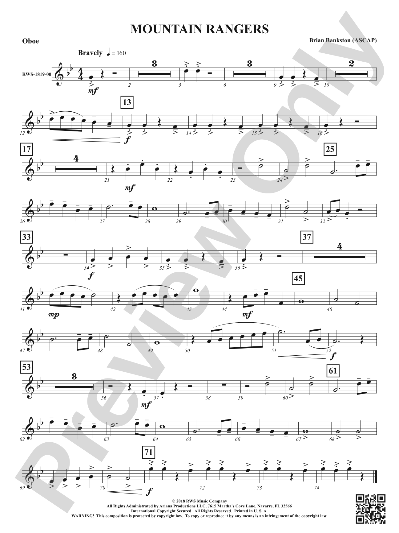 Mountain Rangers: Oboe