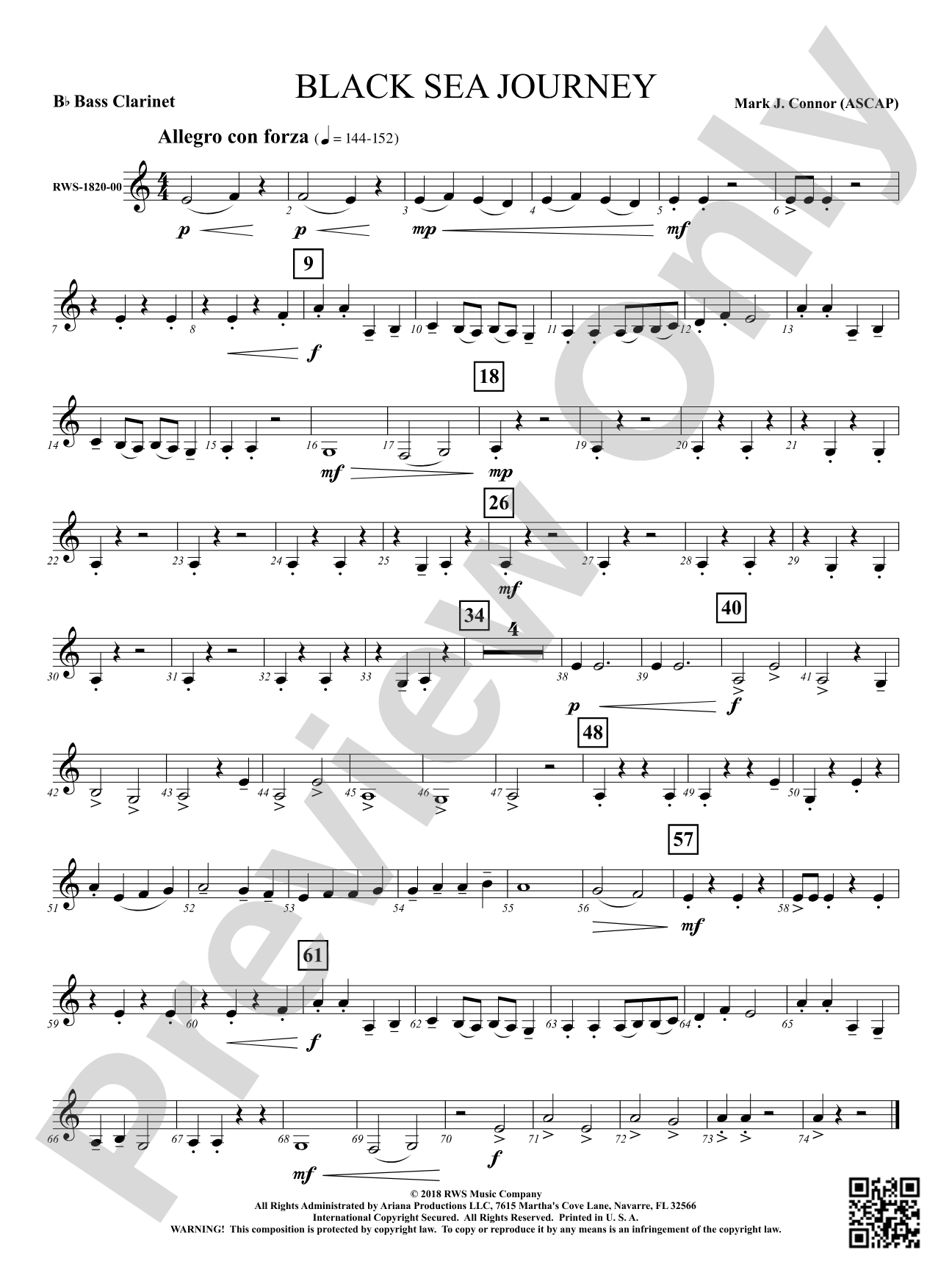 Black Sea Journey: B-flat Bass Clarinet