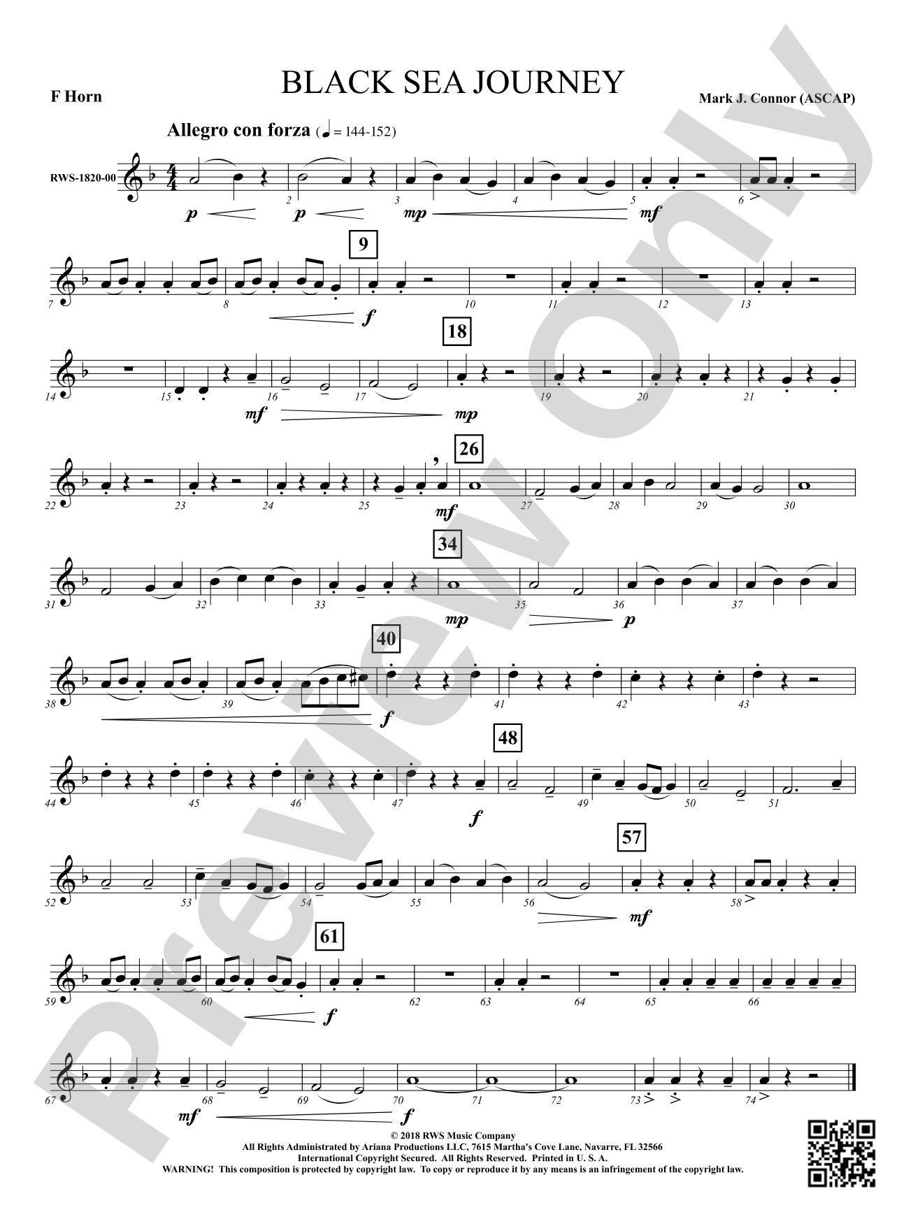 Black Sea Journey: 1st F Horn