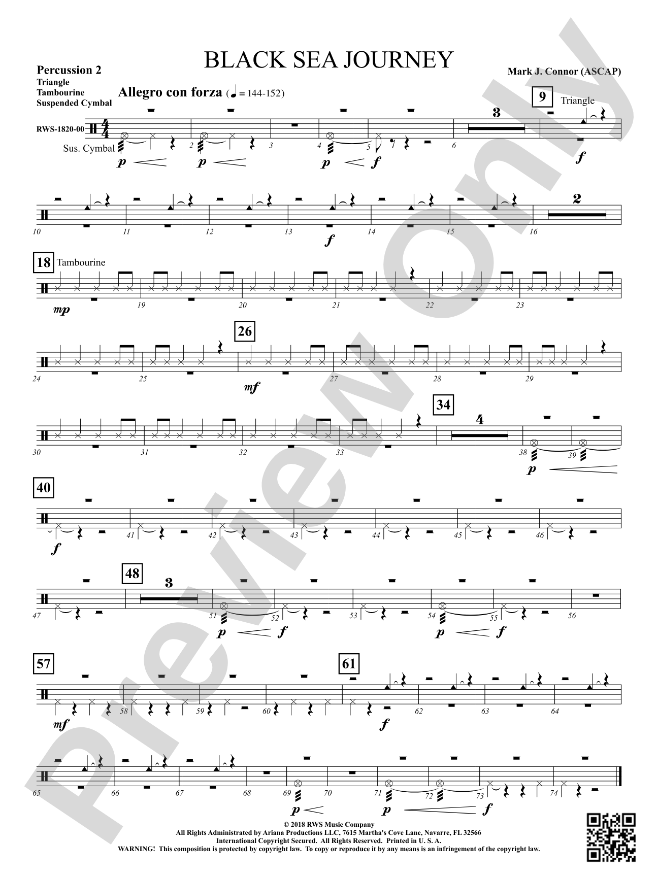 Black Sea Journey: 2nd Percussion