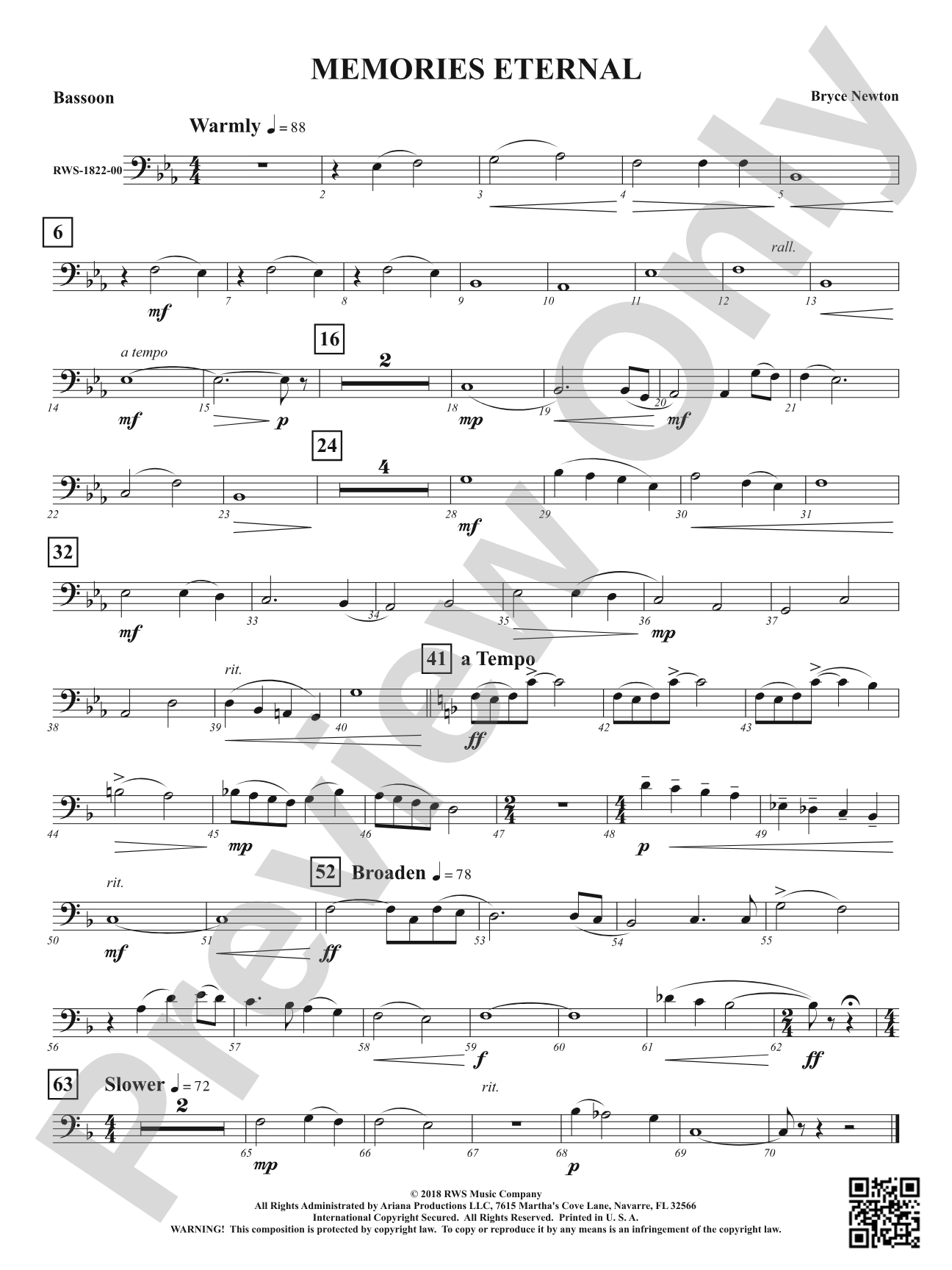 Memories Eternal: Bassoon