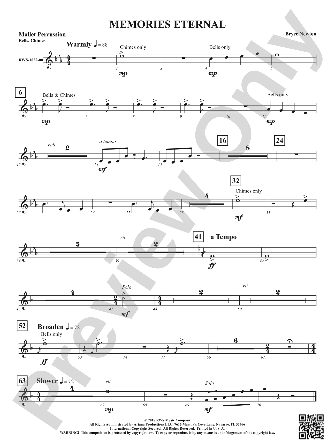 Memories Eternal: 1st Mallet Percussion