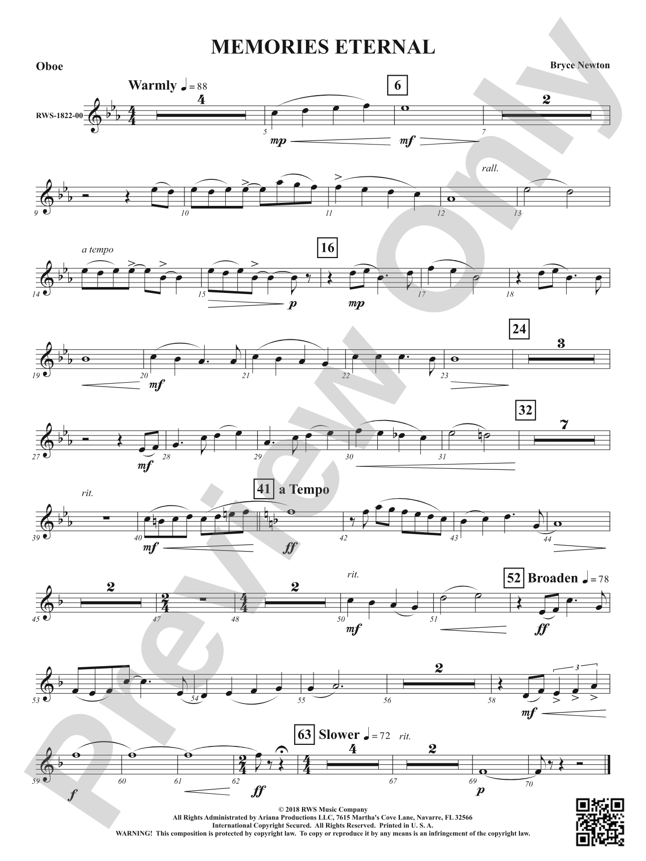 Memories Eternal: Oboe