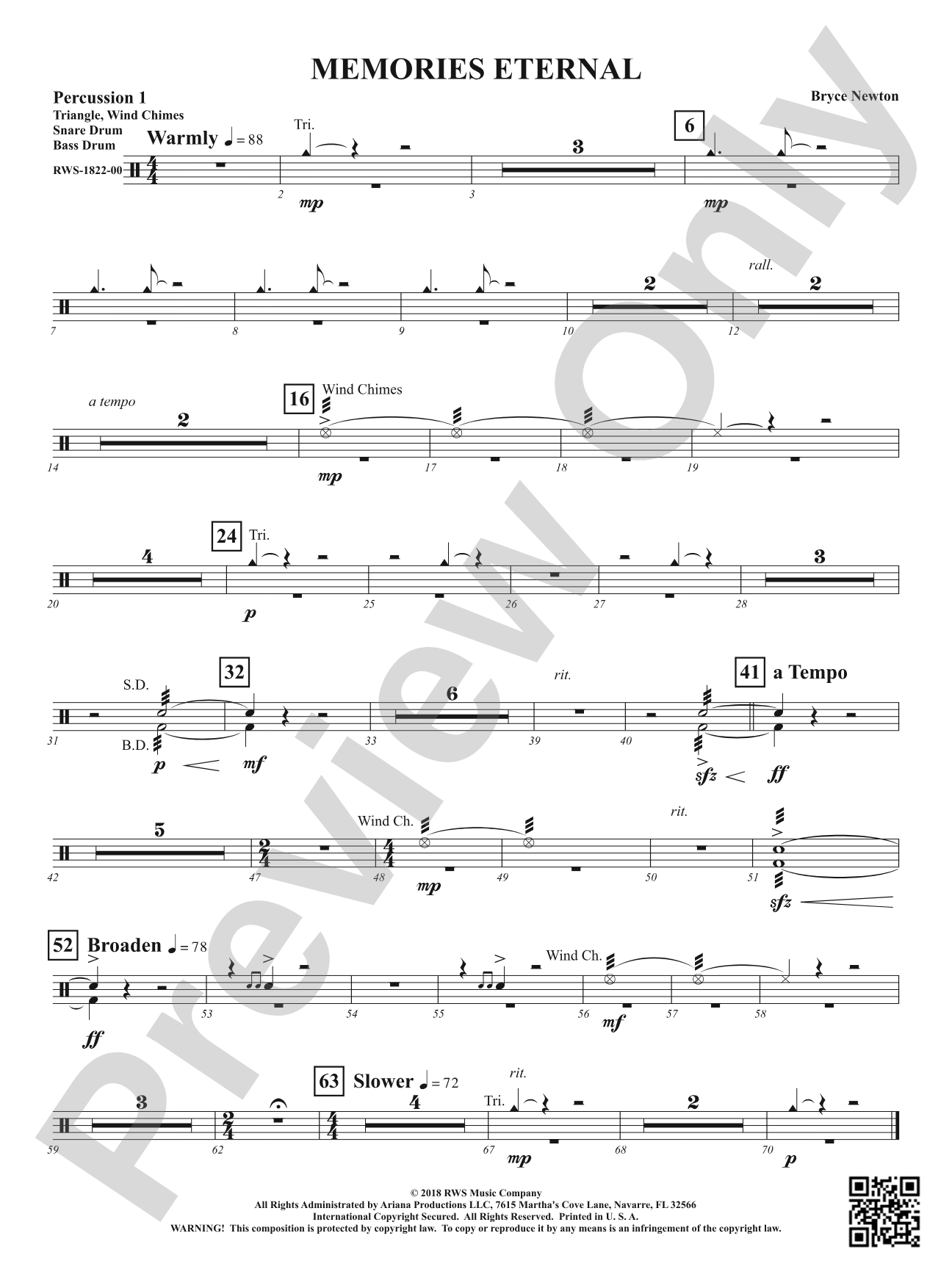 Memories Eternal: 1st Percussion
