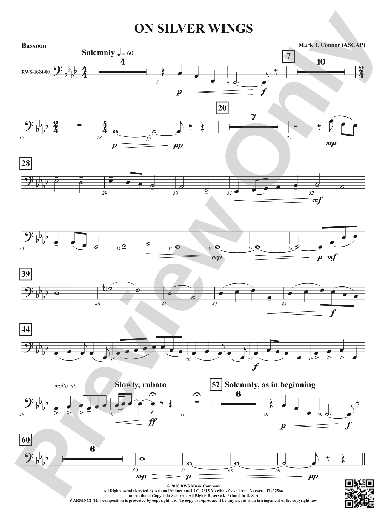 On Silver Wings: Bassoon