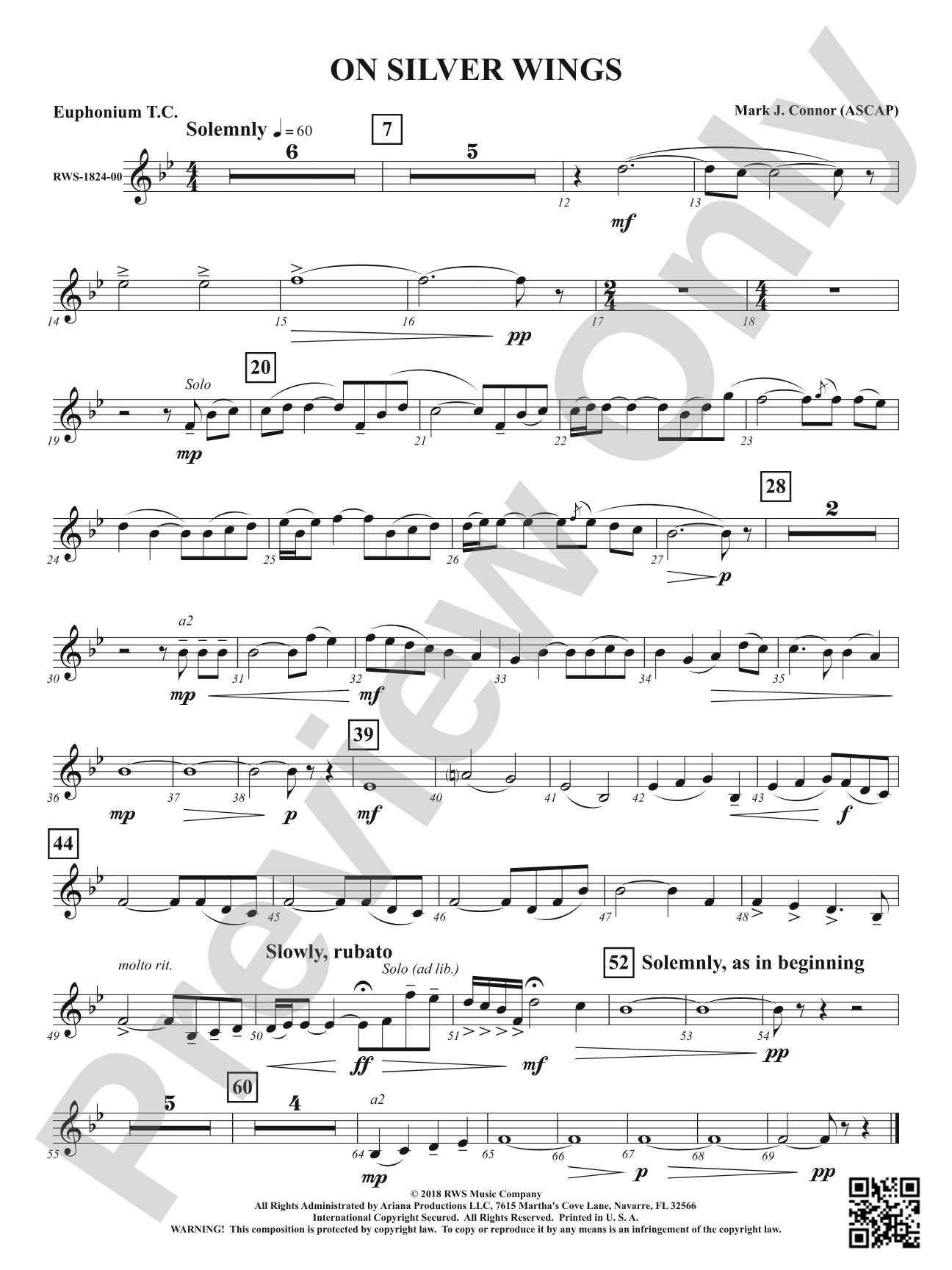 On Silver Wings: Baritone T.C.