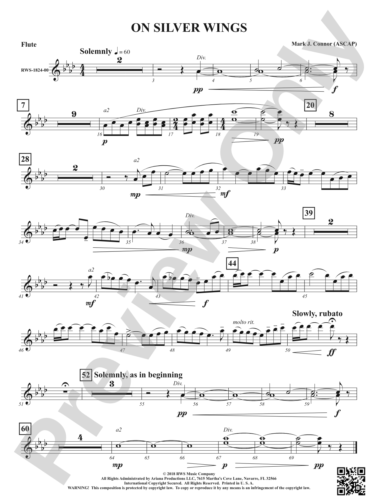 On Silver Wings: 1st Flute
