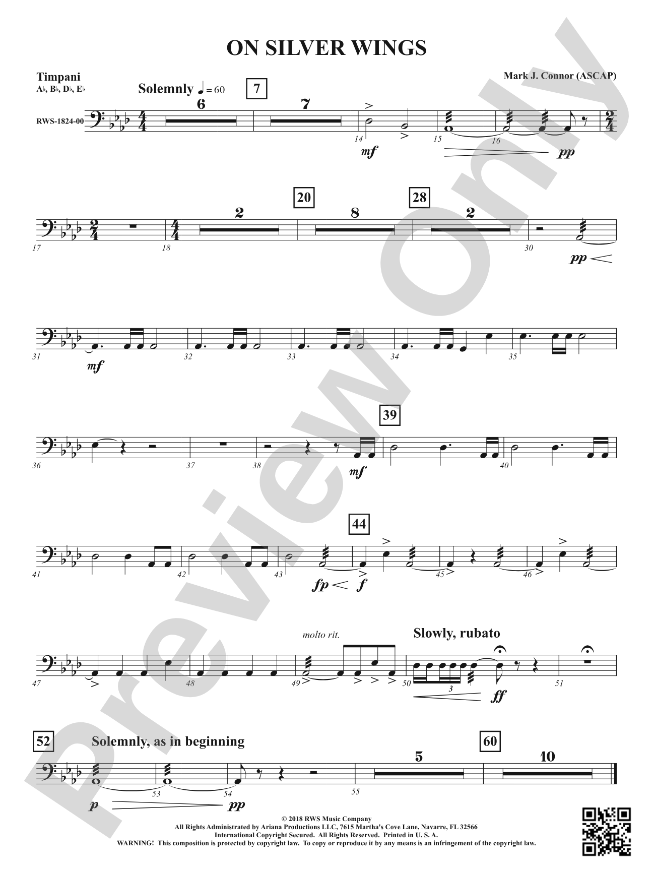 On Silver Wings: Timpani