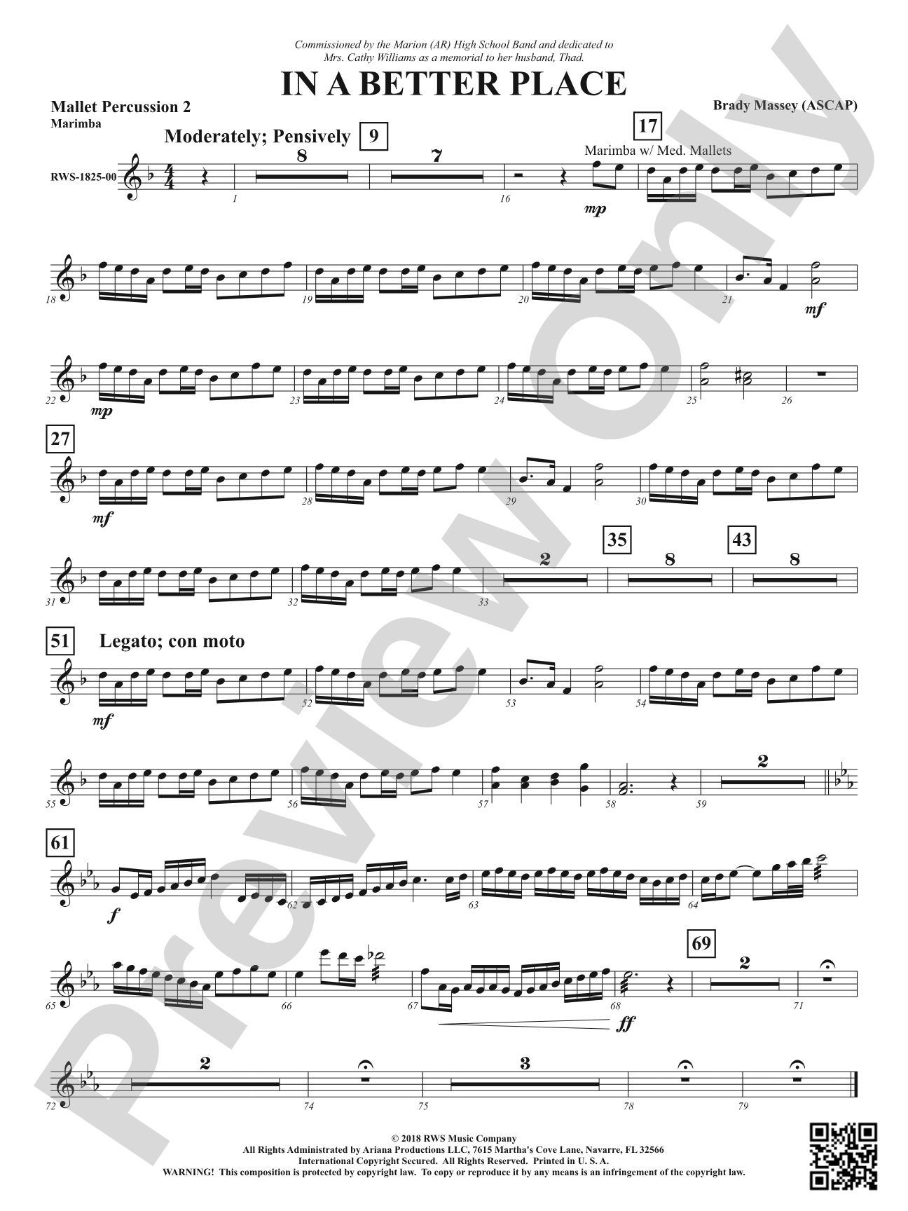 In A Better Place: 2nd Mallet Percussion